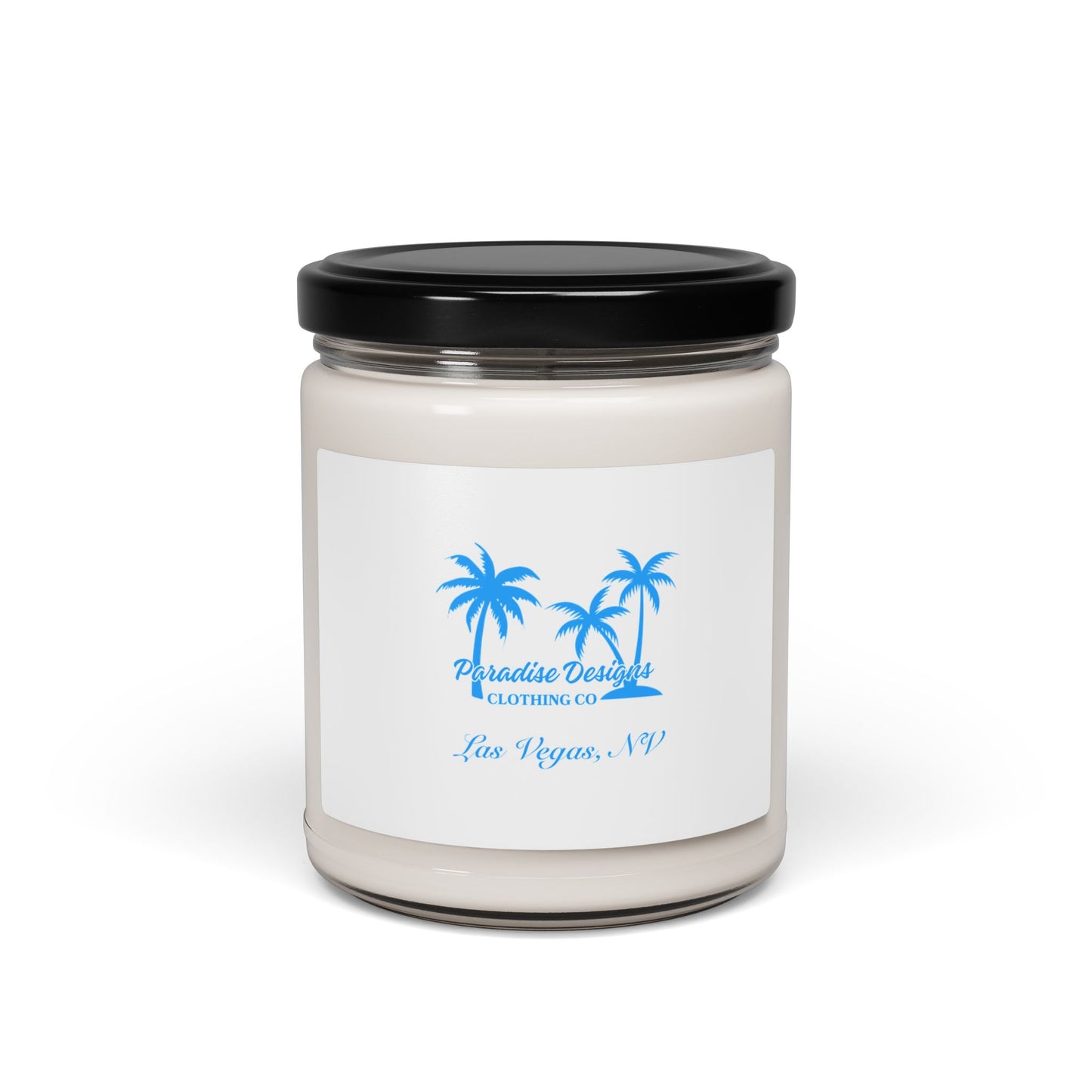 Tropical Palm Scented Soy Candle — 9oz Beach Breeze Jar (Paradise Desert)