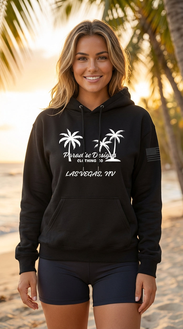 Paradise Hoodie - Paradise Las Vegas Whiteout Hoodie