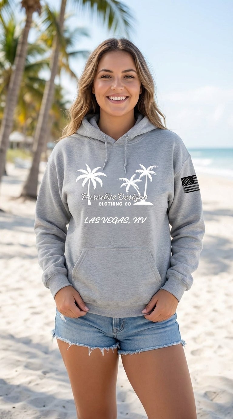 Paradise Hoodie - Paradise Las Vegas Whiteout Hoodie