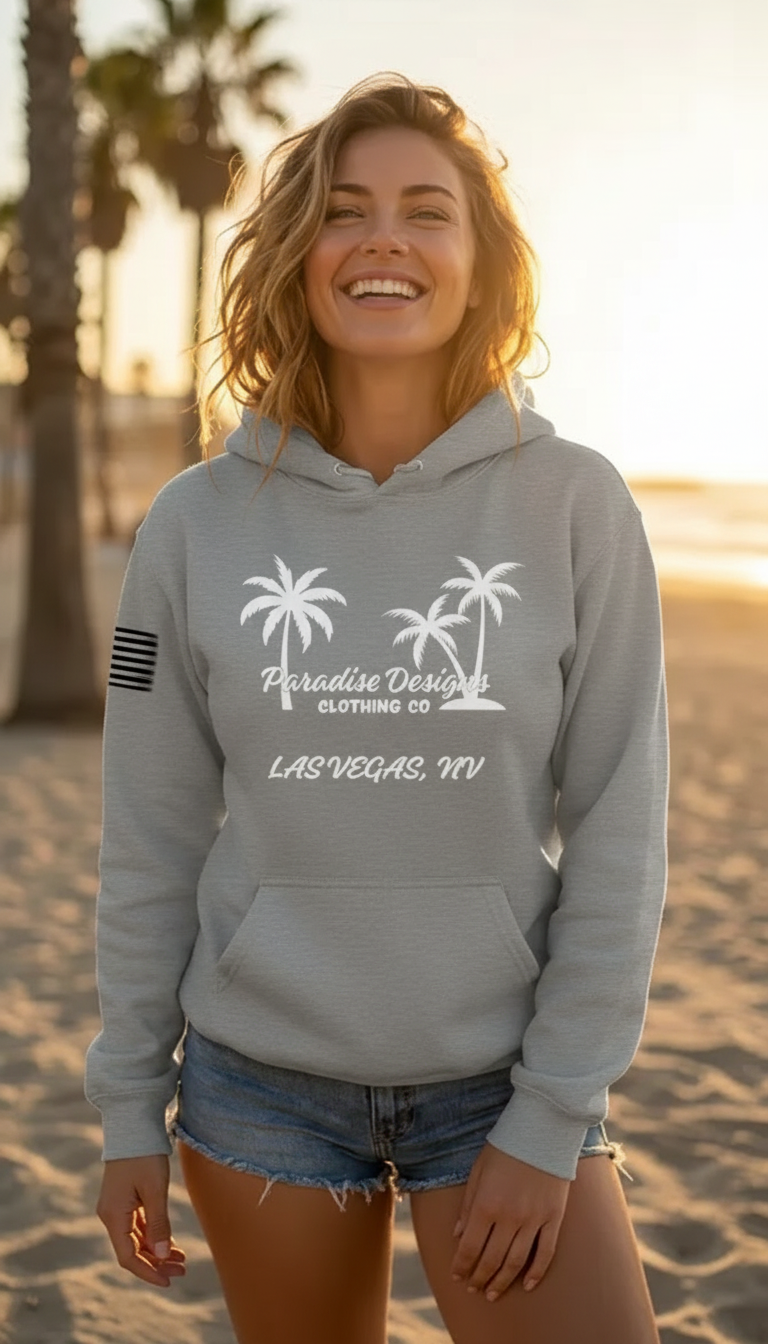 Paradise Hoodie - Paradise Las Vegas Whiteout Hoodie
