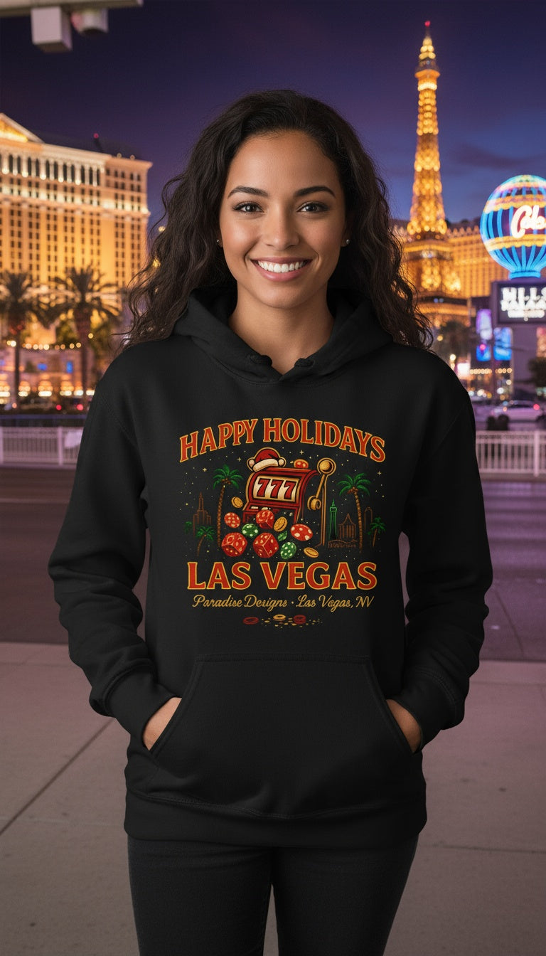 Happy Holidays Las Vegas Hoodie
