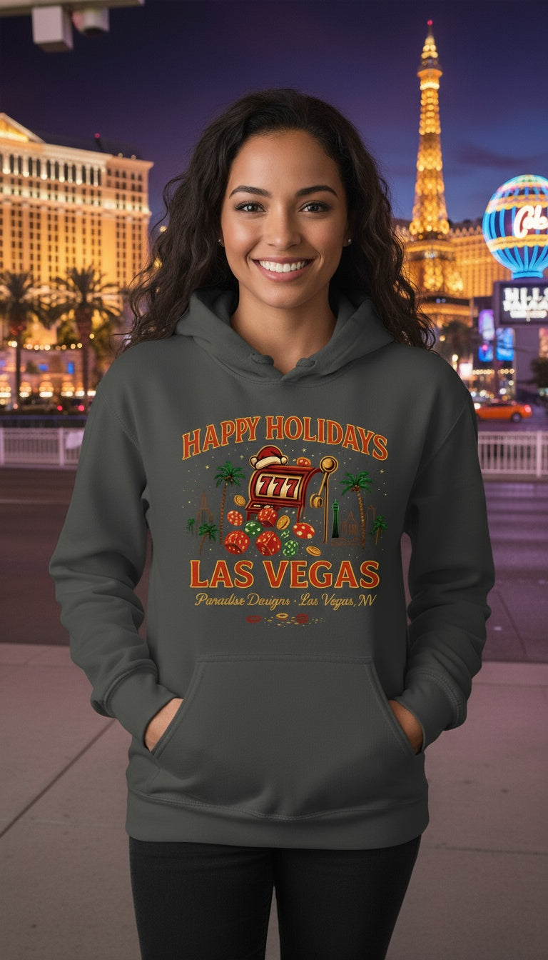 Happy Holidays Las Vegas Hoodie