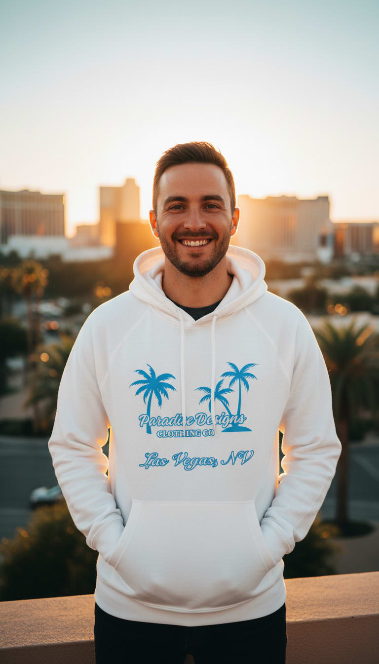 Las Vegas Hoodie - Paradise Designs All Blue