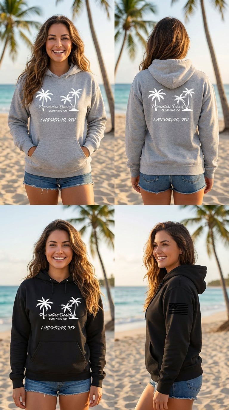 Paradise Hoodie - Paradise Las Vegas Whiteout Hoodie