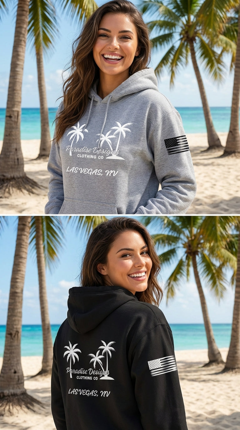 Paradise Hoodie - Paradise Las Vegas Whiteout Hoodie