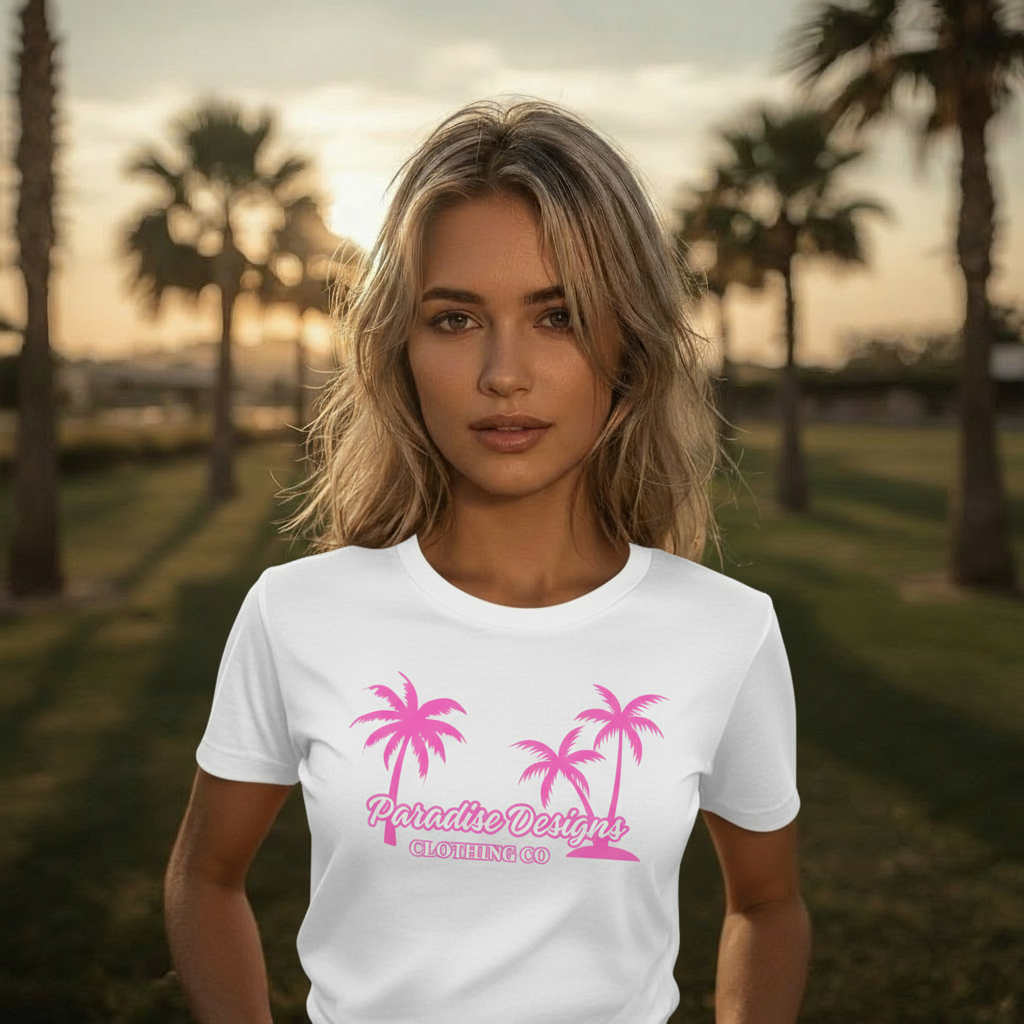 Women's Paradise T-Shirt -Premium Cotton Tee - Paradise Designs Clothing Company