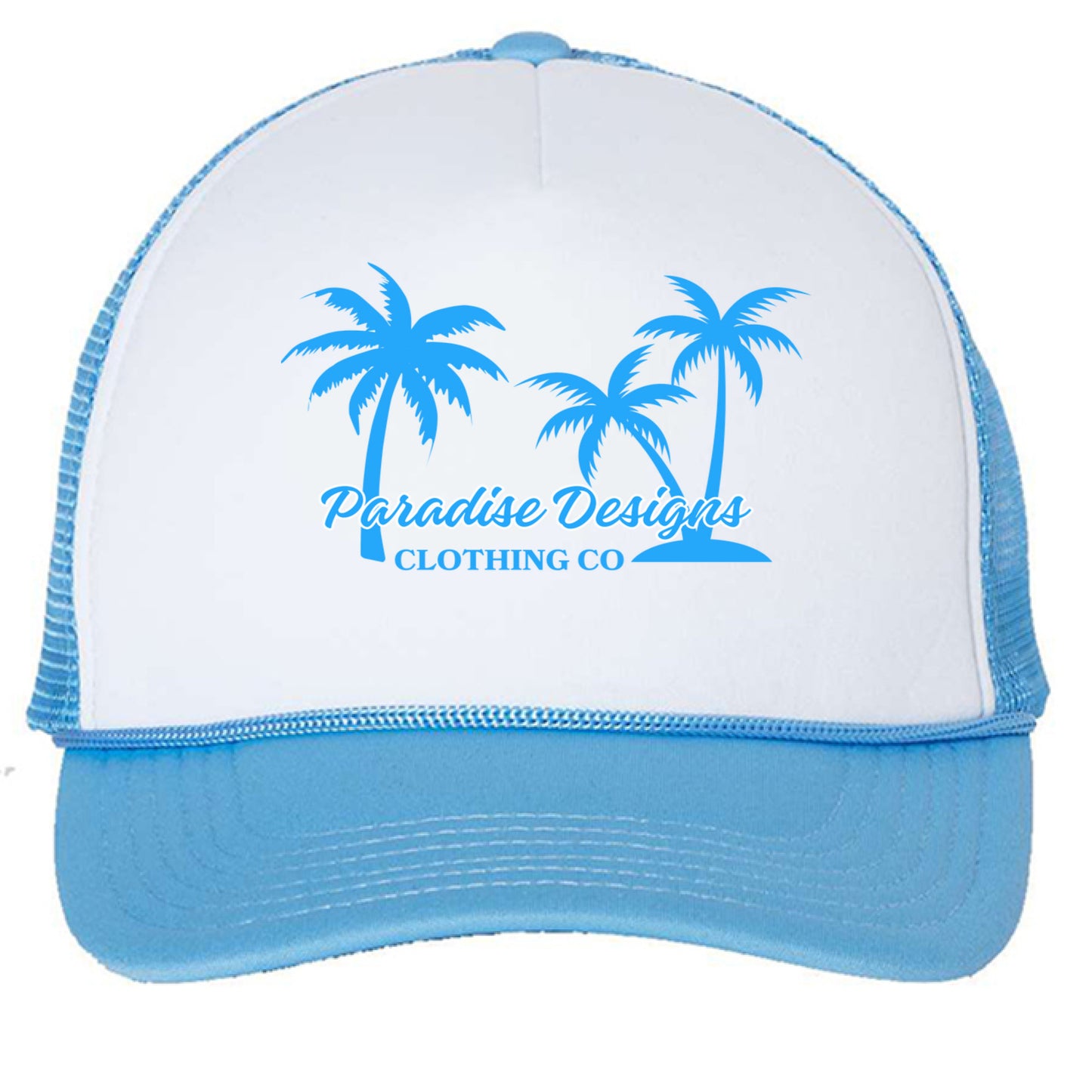 White/ Baby Blue - FRONT