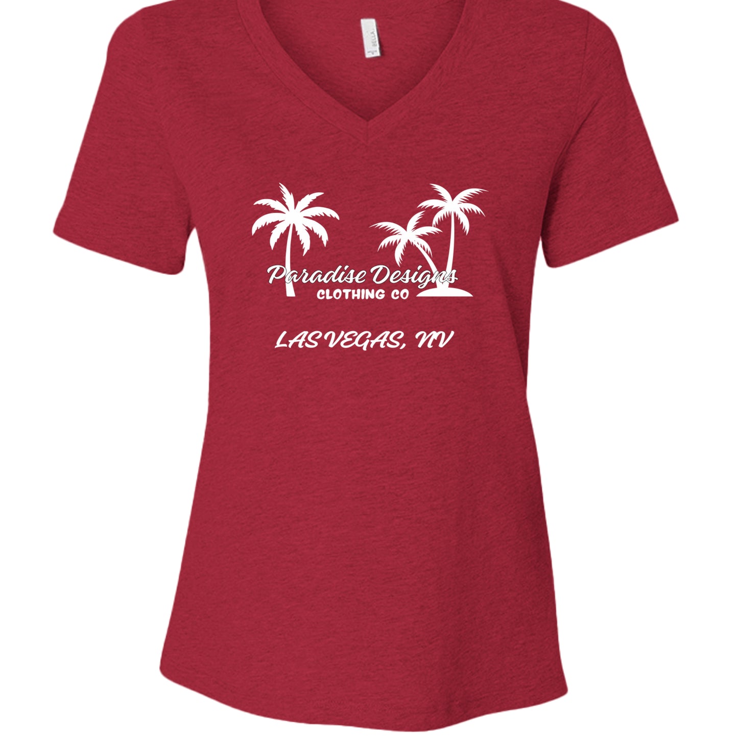 Heather Red - 6405CVC - FRONT