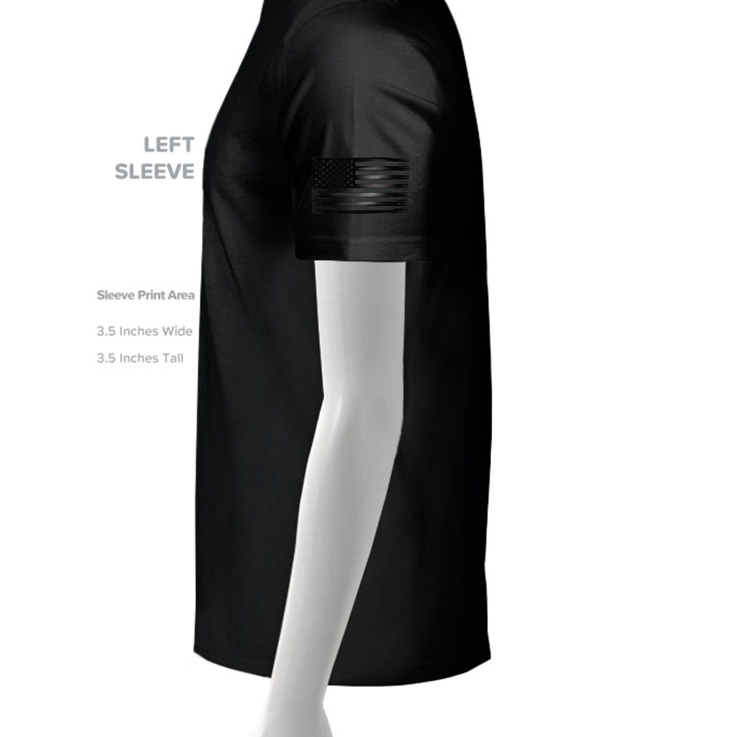 Solid Black Blend - 6405CVC - SLEEVE_LEFT