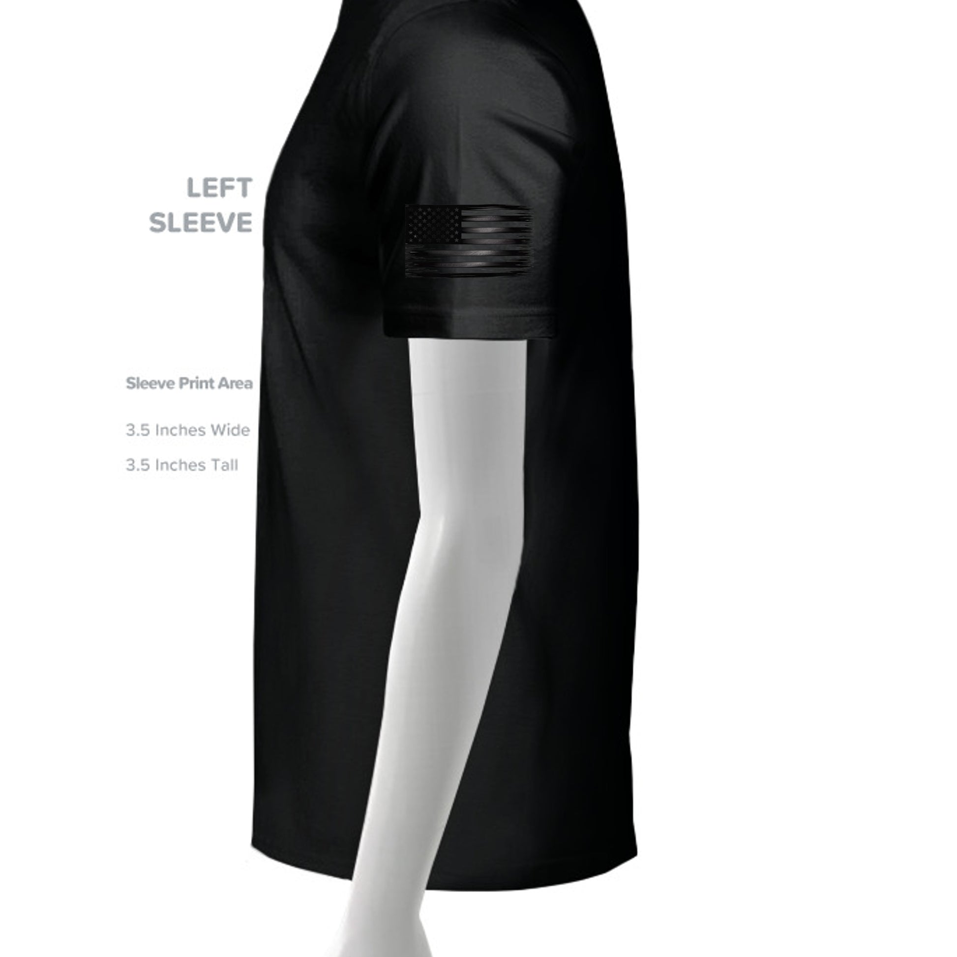Solid Black Blend - 6405CVC - SLEEVE_LEFT