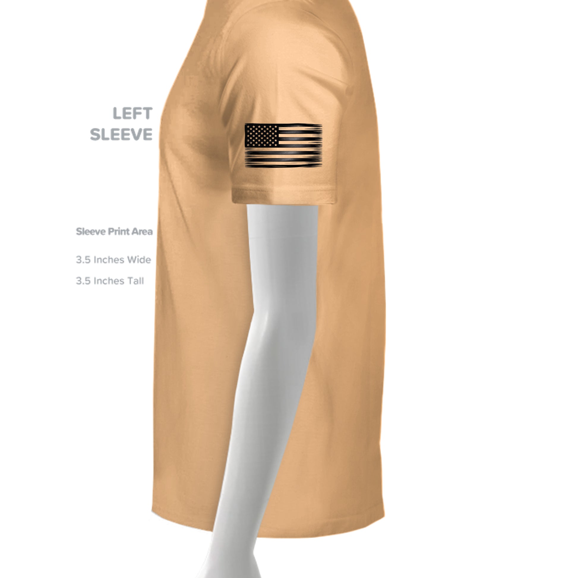 Heather Peach - 6405CVC - SLEEVE_LEFT
