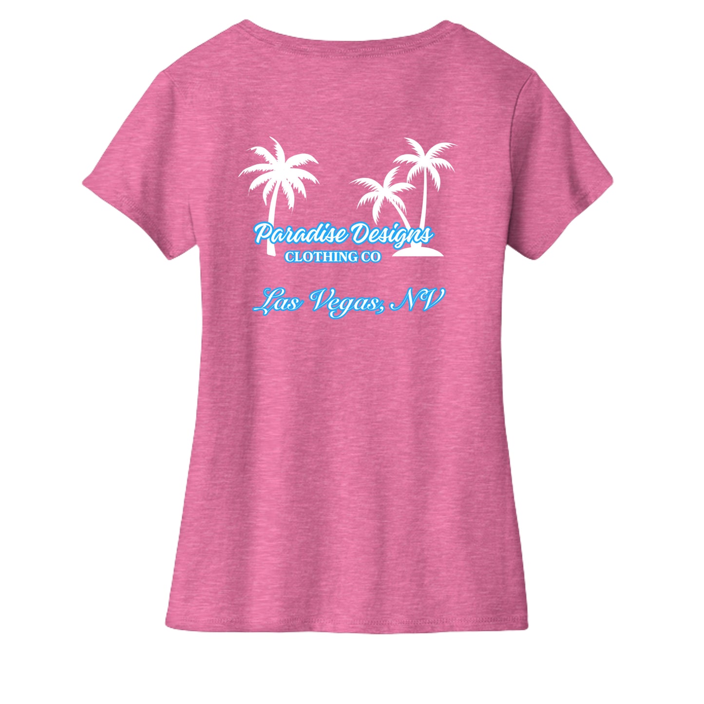 Neon Pink Heather - LPC455V - BACK