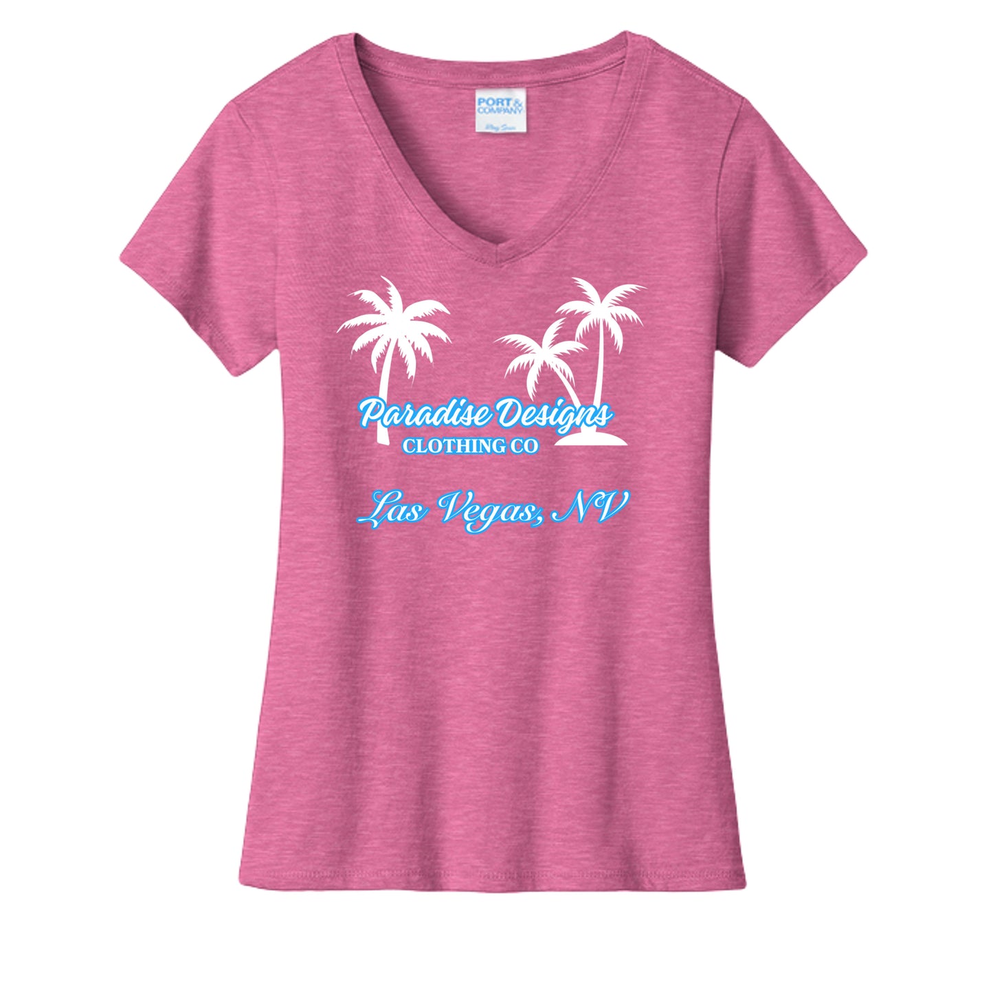 Neon Pink Heather - LPC455V - FRONT
