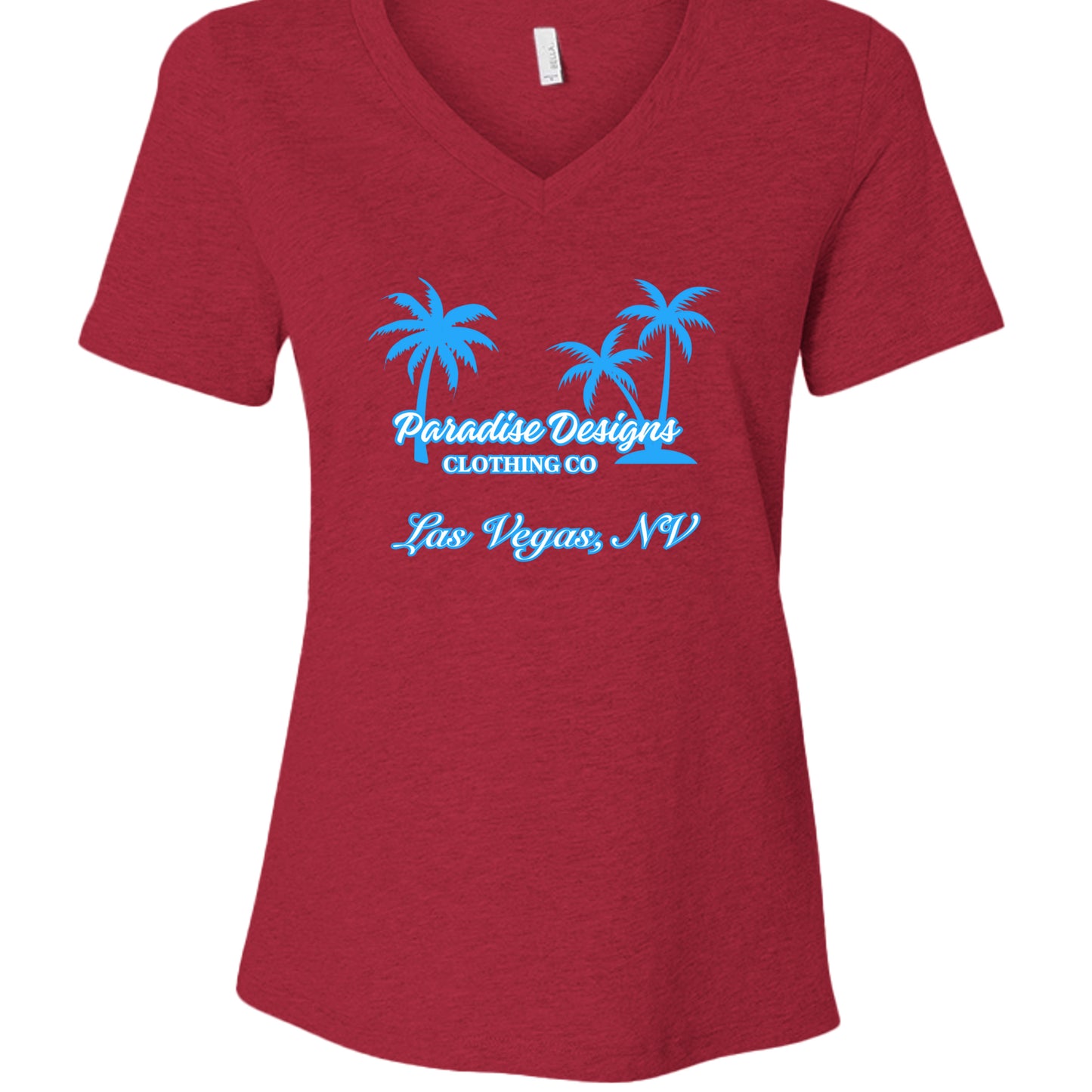 Heather Red - 6405CVC - FRONT