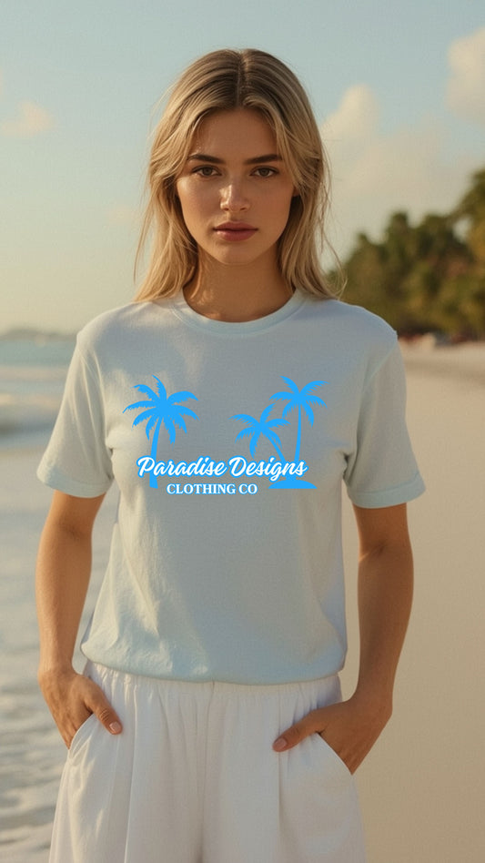 Women's Paradise T-Shirt - Premium Cotton Tee - Paradise Designs Clothing Co.
